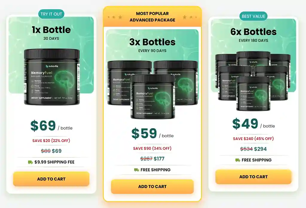 MemoryFuel MemoryFuel price